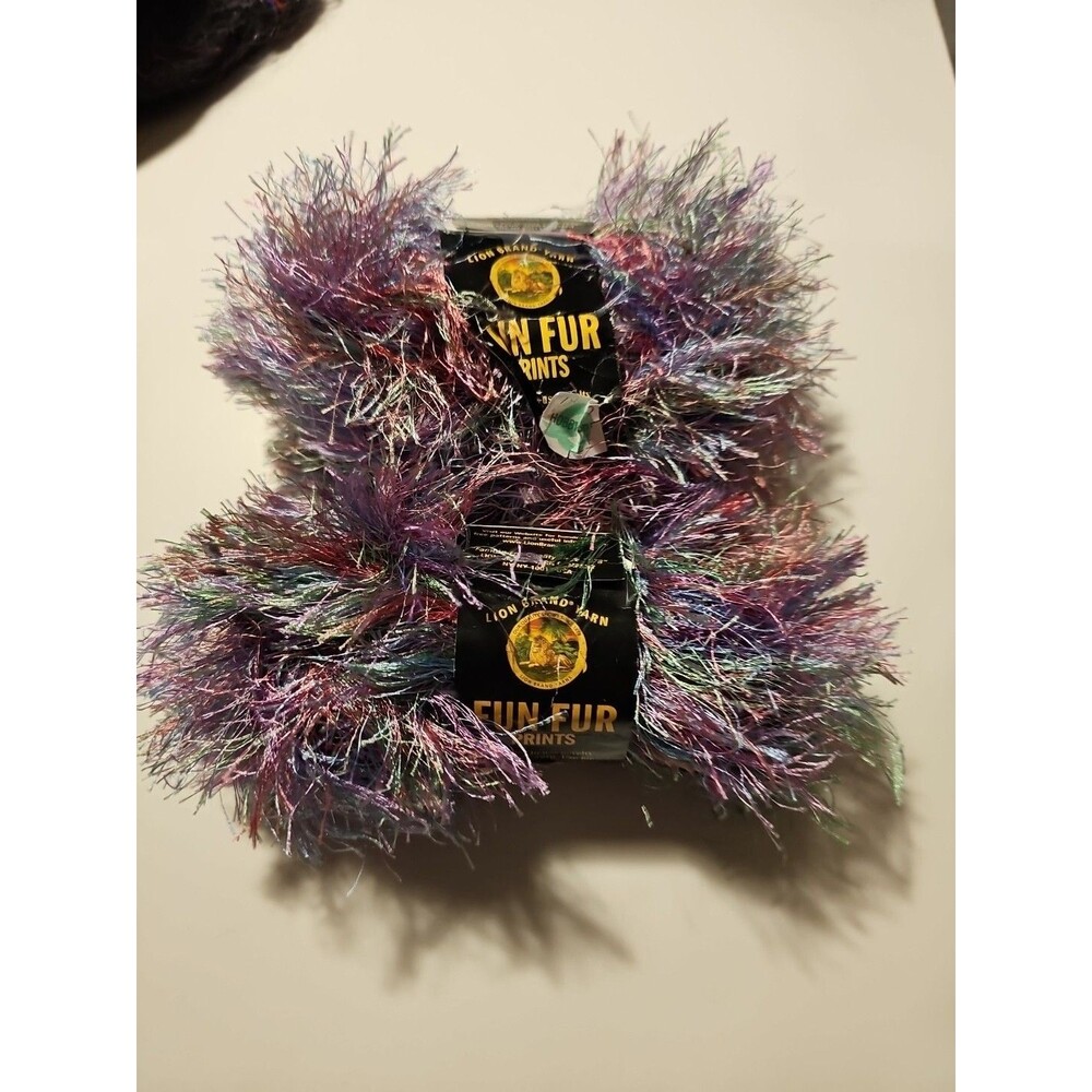 Lion Brand Fun Fur Yarn Tropical Eyelash 1 Skein 50g NEW NIP